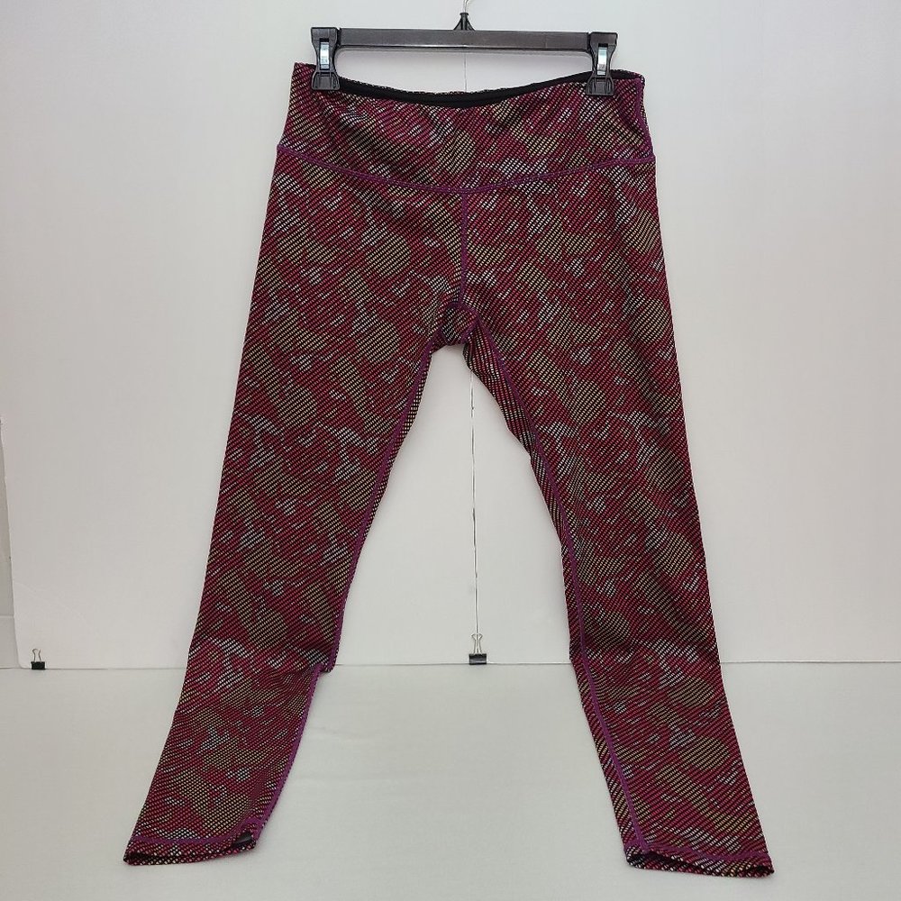 Womens Medium-Pink Camo Illusion-Yoga Pants Leggings Athletic Gym -Ododos-26.5"